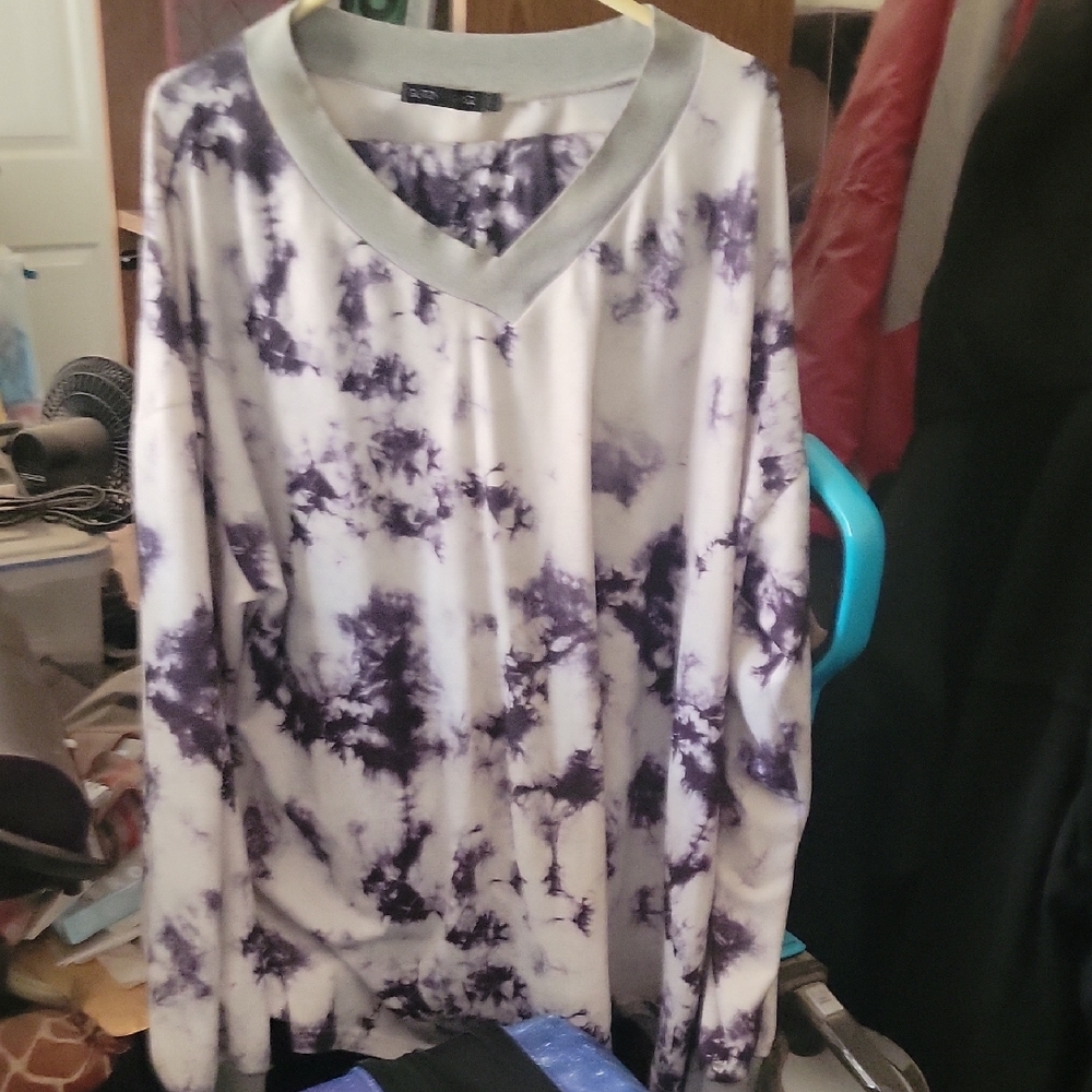 Black Tie-Dye Long Sleeve/pant set